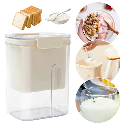 Yogurt Maker Yogurt Filter Homemade Greek with Lid Yogurt Machine Filter Stainless Steel Strainer Cheese Moisture Separator
