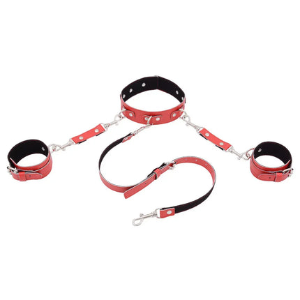 Adult Products Flirting PU Leather Comfortable Handcuffs anklecuffs Restraints Bondage Tool for Beginners SexToys For Couples