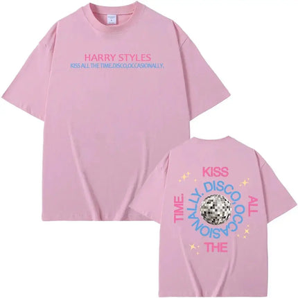 2026 New Album Print Tops 2026 Latest Harry Styles Fan Cotton T-shirt for Fans of His  T Shirts Casual Loose T Shirts Unisex