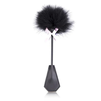 New Erotic Bdsm Feather Tickled Whip Punish Leather Spanking Paddle Play Flogger Lover Riding Crop Pony Sex Toy
