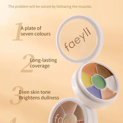 Multifunction Concealer Palette Matte Contour Concealer With Brush Covering For Dark Circles Concealer Cream Makeup Cosmetics