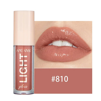12 Colors Mirror Pearl Lip Gloss Long-lasting Moisturizing Shine Glitter Lip Glaze Waterproof Glass Liquid Lipstick Women Makeup