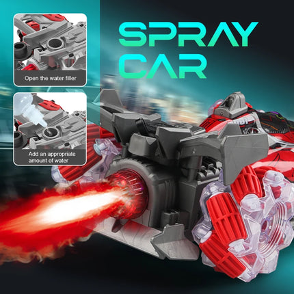 Colorful lights spray stunt racing 4WD shift 2.4G wireless gesture induction racing race remote control toy car