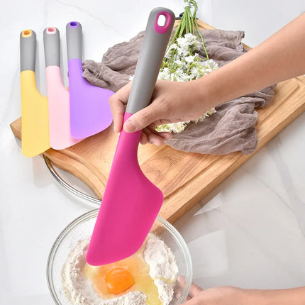 Silicone Spatula Heat Resistant Non-stick Kitchen Turner Spatula for Baking Cake Mixing Cooking Utensils with Ergonomic Handle