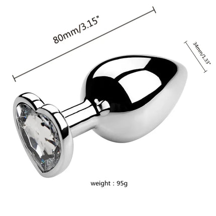 S/M/L Anal Plug Metal Adult Sex Toys For Women Men Crystal Erotic Bullet Butt Plug Stimulator Prostate Massager Intimate Goods