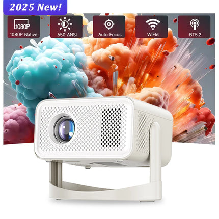 KaiAqua HT23 4K Android11 Projector Native 1080P 390ANSI Dual Wifi6 BT5.0 1920*1080P Cinema Portable Projetor Upgrated HT23