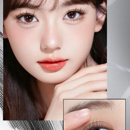 MACKANDY Waterproof 3D Lengthening Mascara Black Eyelash Extension Eye Lashs Brush Long-Wearing Silk Mascara Cosmetics Gift