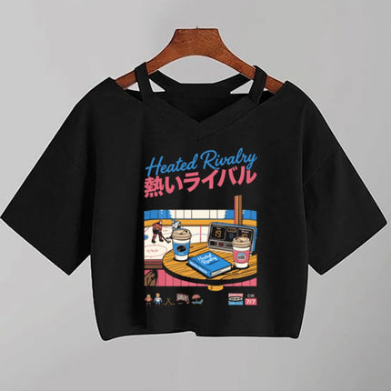 Heated Rivalry Crop Top Rozanov & Hollander  T Shirt Ilya Rozanov Shane Hollander 81 Tee