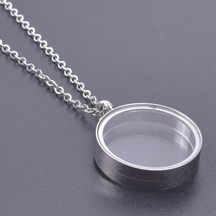 High Fashion Twist Locket Pendant Necklaces For Women Men Jewelry Memory Photo Floating Charm DIY Stainless Steel Lockets Gift