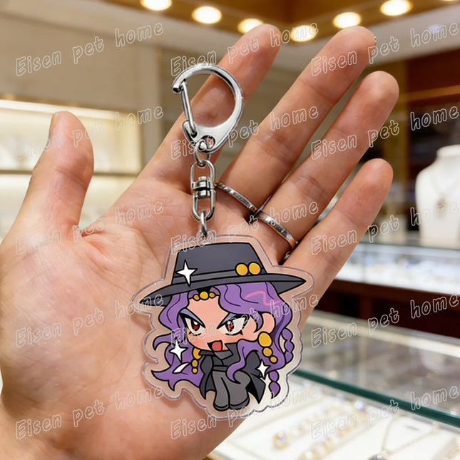 Cartoon Anime Chibi Keychain Accessories Bag Charms Keyrings Jewelry Fans Freinds Game Lovers Gifts