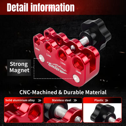 Ergonomics Spark Plug Gap Tool With Steel Feeler Gauge for M10 M12 M14 M16 Spark Plugs Aluminum With Magnet