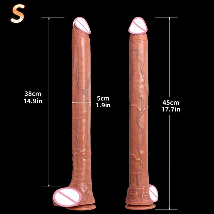 Extra Long Realistic Dildos G-Spot Stimulation Deep Touch Penis Vagina Anal Massage Penetration Dick Sex Toys for Women and Men