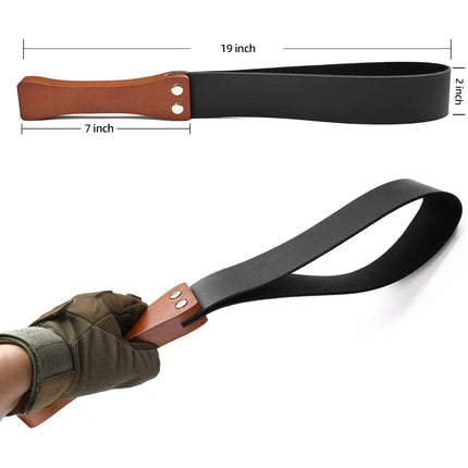 Black Flogger Leather Bdsm Whip Wooden Handle Spanking Paddle Slave Adult Sex Toys for Womans Bondage Restraints Whips Sex Shop
