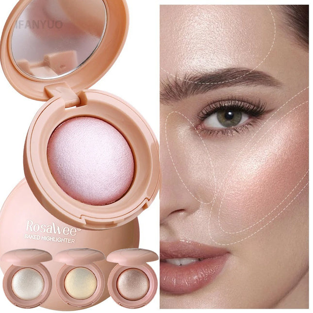 Highgloss Makeup Highlighter Smooth Mashed Potato Texture Highlight Pearlescent Contour Long-lasting Waterproof Body Highlight
