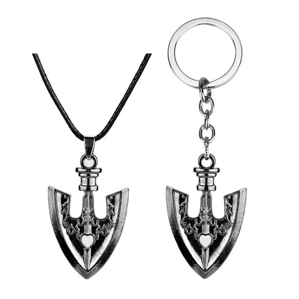 Anime JOJOS BIZARRE ADVENTURE Necklaces Kujo Jotaro Arrow Metal Pendant Chain Choker keychain Charm Gifts Jewelry collares