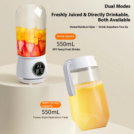 Electric juicer, USB charging digital blender, portable juicer, suitable for making smoothies, milkshakes, and fruit juices