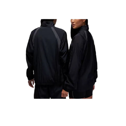 Nike Jordan Unisex Zipper Jacket – Black, Color-Blocked, Stand-Up Collar, Logo Print, Comfortable & Durable DX9368-011