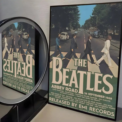 Classic Rock B-Beatles Poster Room Wall Art Decor Waterproof Stickers For Home Bar Bedroom Decoration