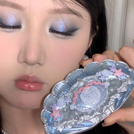 Flower Knows Shells Jewel Collection 6Colors Eyeshadow Palette Matte Pearl Sea Metallic High-Pigment Long-lasting Makeup