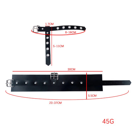PU Leather Hand Wrist to Thumbs Cuffs Bondage Belts Cosplay Sexy Ankle Wrist Adjustable Strap with Toes Restraints Sex Toys