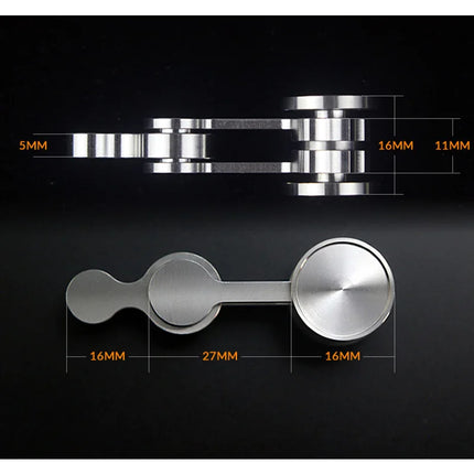 Stainless Steel Swinging Fingertip Gyroscope Pressure Resistant Folding Portable EDC Adult Decompression Toy Party Gift