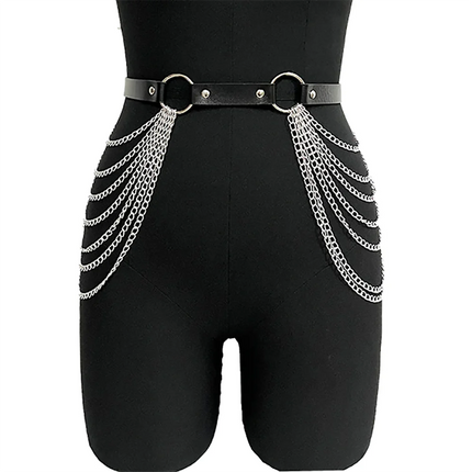 Sexy Chest Harness Leather Lingerie Erotic Body Harness Women Mature Suspenders Garter Belt Bdsm Harness Fetish Underwear Bondag