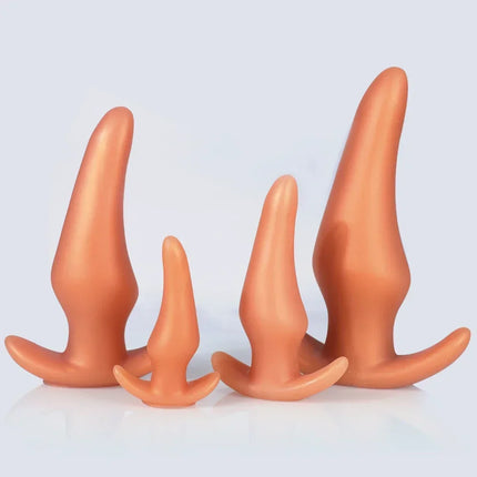 Wearable Anti Drop Soft Anal Plugs Liquid Silicone Huge Butt Plug Prostate Massage Anal Training Comfortable To Wear Butt Plug - DILDO