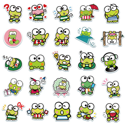 10/30/50pcs Kawaii KEROKERO KEROPPI Anime Stickers Sanrio Cartoon Decals DIY Notebook Phone Suitcase Diary Cute Graffiti Sticker