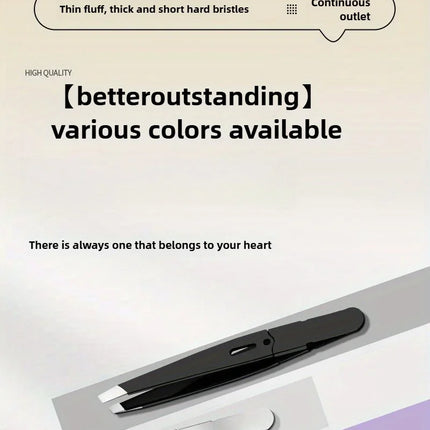 High-Precision Tweezers Stainless Steel Material with Excellent Rubber and Plastic Surface Feel Seamless Slant Tip