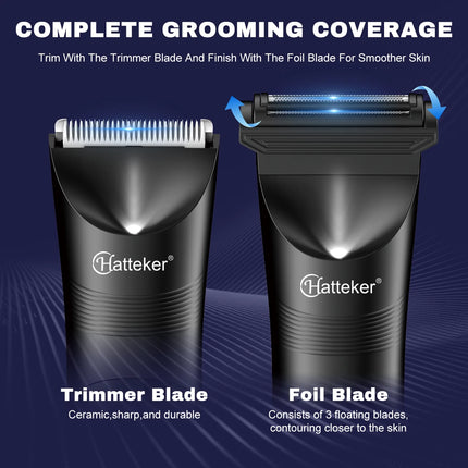 Hatteker Multi-Functional Hair Trimmer for Man Shaver Private Clip Set New Model Body Hair Removal Tool Kit