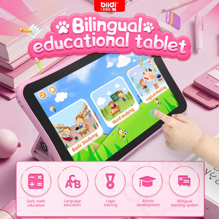 7-inch Tablet English-Russian  Educational Toys Birthday Gift for Boys & Girls Ages 3+