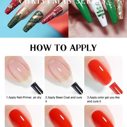 Arte Clavo 15ML Red Brown Color Gel Nail Polish Autumn Winter Nail Art Gel Nail Supplies Semi Permanent Soak Off UV Gel Varnish