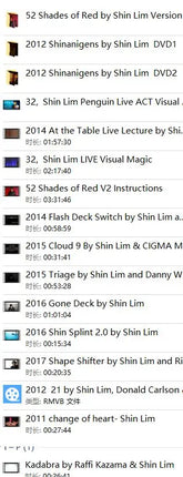 Shin Lim Magic Archive - Bundle 28 sets - magic tricks