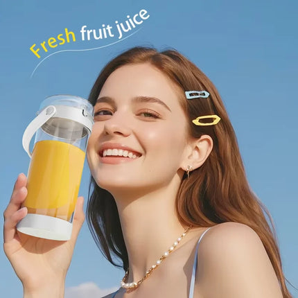 Rechargeable Mini Portable Juicer Cup, Multifunctional Dual-Use Small Household Fruit Juice Blender for Travel & Home