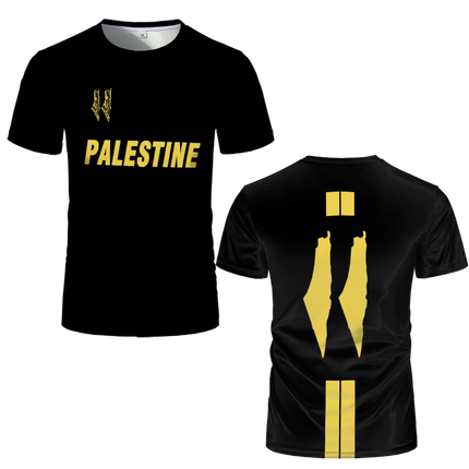 Palestine Football Jersey T Shirts Adult & Kids Light Luxury Digital Printed Soccer Uniforms Summer Mens Palestinian Flag Tees