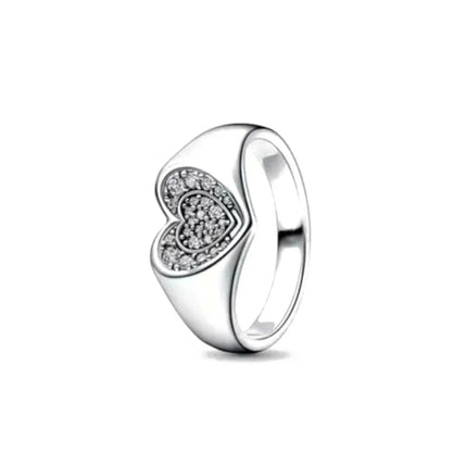 Hot Selling New 925 Silver,Heart-shaped,Snake Shaped,Snowflake Ring suitable for European Women' Holiday Gifts,Exquisite Jewelry