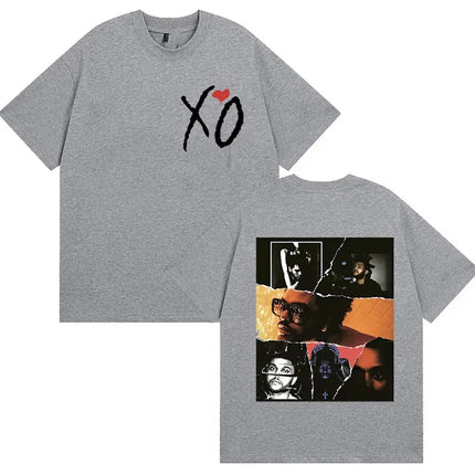Pop Rap Singer The Weeknd Xo Album 2025 Pattern T-shirt Summer Hip Hop New T-shirt Women T-shirt for Male and Female Fans