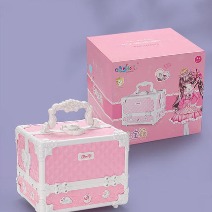 Kids Makeup Kit for Little Girls 49 Pcs Washable Makeup Kit Kids Real Girls Makeup Kit with Cosmetic Case ，Birthday Gifts