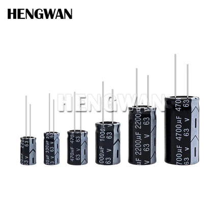 Aluminum Electrolytic Capacitor 10V 16V 25V 35V 50V 400V 450V 470UF 100UF 220UF 330UF 470UF 680UF 1000UF 47UF 10UF 22UF 0.47UF
