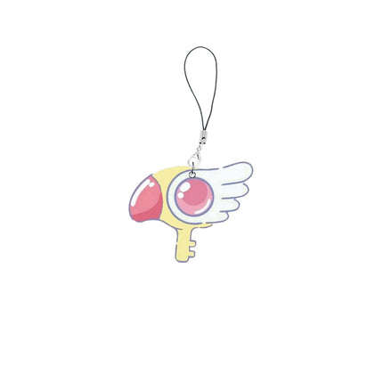 Anime Sakura Card Captor Mobile Phone Chain Keychain Gift  Sakura Card Captor Cell Phone Charms Small Pendant Keyring Fans Gifts