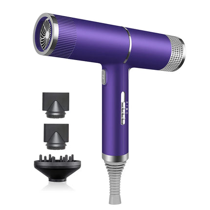 2025 Professional High-Power Ionic Portable Hair Dryer Blue Light Fast Drying New Concept for Hotels Metal Material Hot Sale