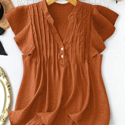 Plus Size Women's Casual Everyday Design Shirts for Going Out and Vacationing