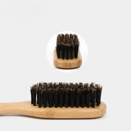 Professional Barber Styling Bristle Brush- Fragrance-Free Boar Bristle Hair Brush (Unisex) , Suitable for Thick/Fine Hair