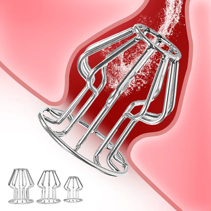 1PCS Metal Hollowed-Out Anal Plugs for Anal Dilatation Exercises, Masturbation & Couples Play, Adult Sex Toys