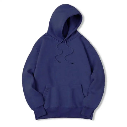 Masculino Cor Sólida Com Capuz Suéteres Masculino Camisola De Lã Quente Moda Roupas De Rua Solta Respirável  Hoodie Men