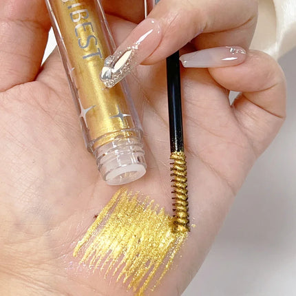 Diamond Silver Mascara Shiny Galaxy Sequins Sweat Proof Glitter Eyelashes Quick Dry Lasting Curling Thick Mascara Shimmer Makeup