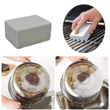 BBQ Grill Cleaning Brush Brick Block Barbecue Cleaning Stone Pumice Brick For Barbecue Rack Outdoor Kitchen BBQ Tools Mangal