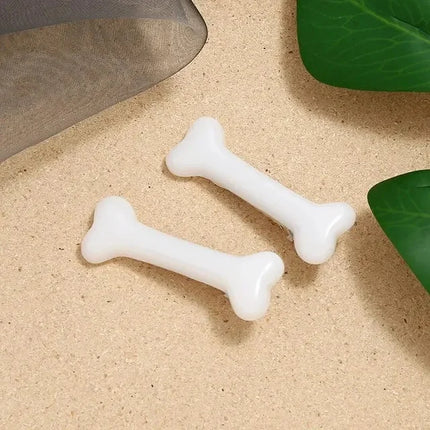 4Pcs Bone Hairpins Fashion Lovely Women Gril Headwear Barrettes Vivid Dog Bone Hair Clips Side Hair Pin Hair Accessories