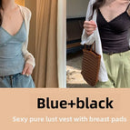 L ( 47.5-62.5kg ) / Blue + black [2-pack sweet & spicy camisole]