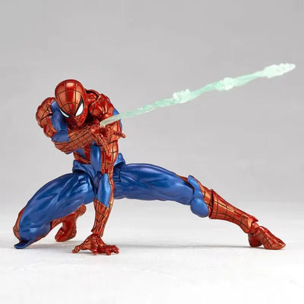 In Stock Super Hero Spiderman Ver.2.0 Revoltech Miles Morales Pete Parker Spider-Man Action Figures Collection Model Toy Gifts